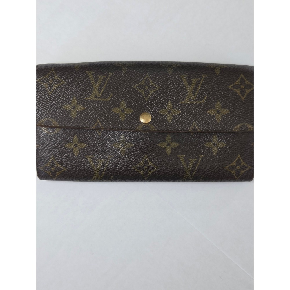 Louis Vuitton Sarah Wallet Women OS Brown Monogram Canvas